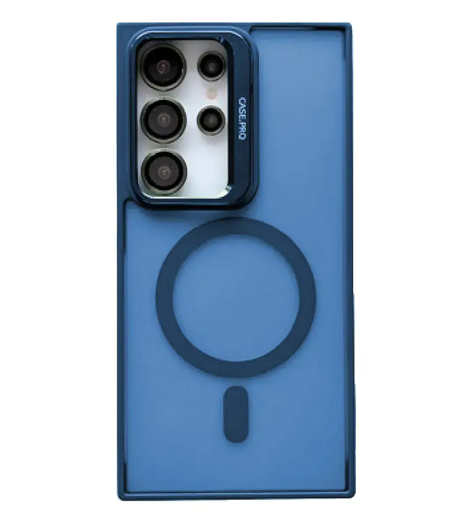 Samsung Galaxy S26 Ultra MagSafe Smoke Camera Stand Case Blue
